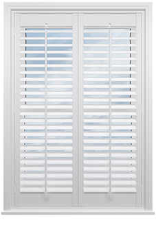 Bromley, True White - Full Height Plantation Shutter